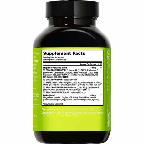 Enzimas Digestivas - 60 Cápsulas - Haz Tu Pedido