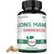 Hongo Melena de León con Ginkgo Biloba - 60 Cápsulas - Haz Tu Pedido