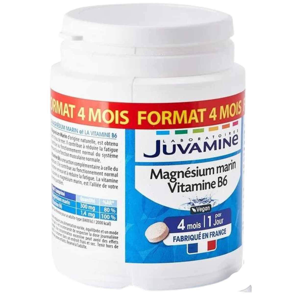 Magnesio Marino con Vitamina B6 - 120 Tabletas - Haz Tu Pedido