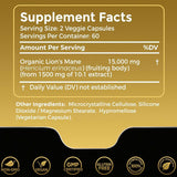 Hongo Melena de León 15,000 mg - 120 Cápsulas Vegetales - Haz Tu Pedido