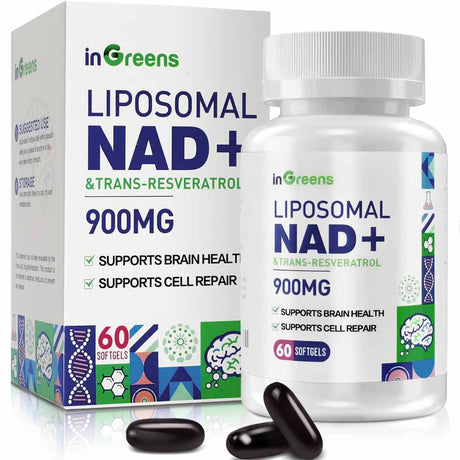 NAD+ con Trans Resveratrol - 900 mg - 60 Cápsulas Blandas - Haz Tu Pedido