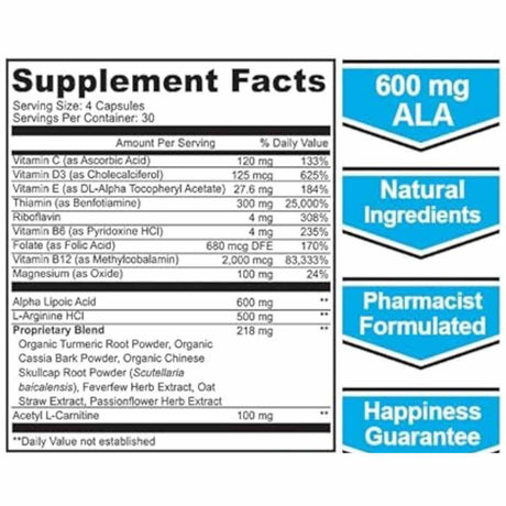 Soporte De Neuropatía - 600 mg - Haz Tu Pedido