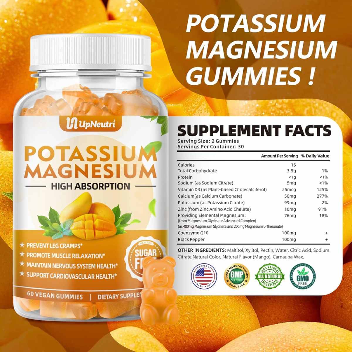 Potasio con Magnesio - 60 Gomitas - Haz Tu Pedido