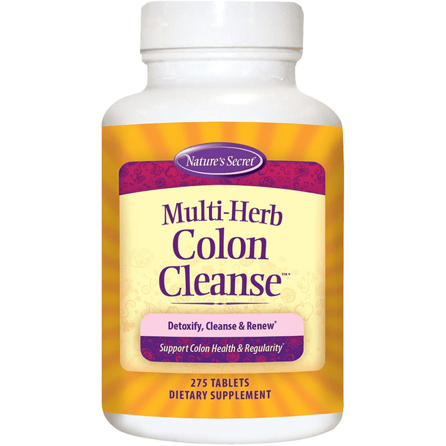 Natures Secret Multi-Herb Colon Cleanse - 275 Tabletas - Haz Tu Pedido