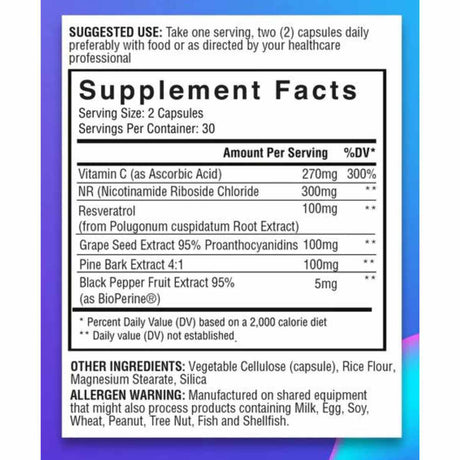 Resveratrol - 60 Cápsulas - Haz Tu Pedido