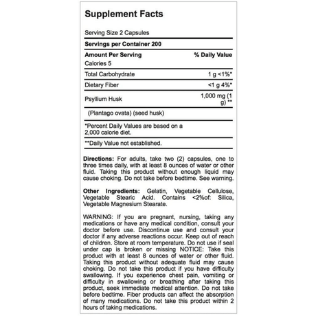 Puritans Pride cáscara de Psyllium 500 mg - Haz Tu Pedido