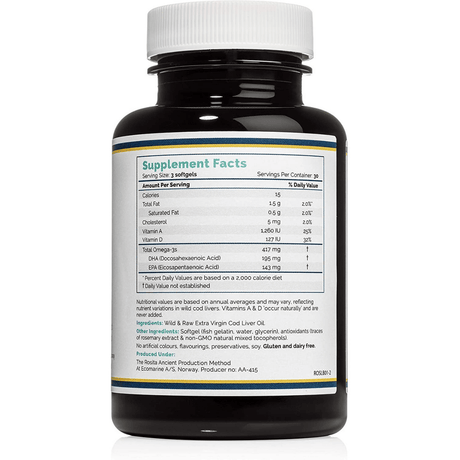Aceite de Hígado de Bacalao- 90 Cápsulas Blandas - Haz Tu Pedido