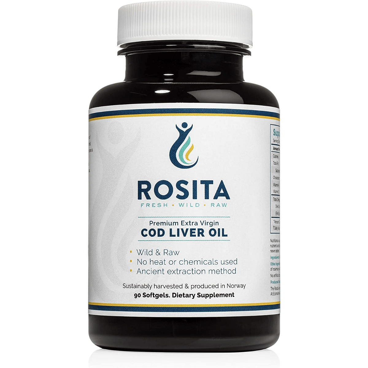 Rosita Extra Virgin Cod Liver Oil - 90 Cápsulas Blandas - Haz Tu Pedido