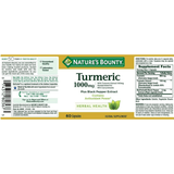 Nature’s Bounty Turmeric - 60 Cápsulas - Haz Tu Pedido