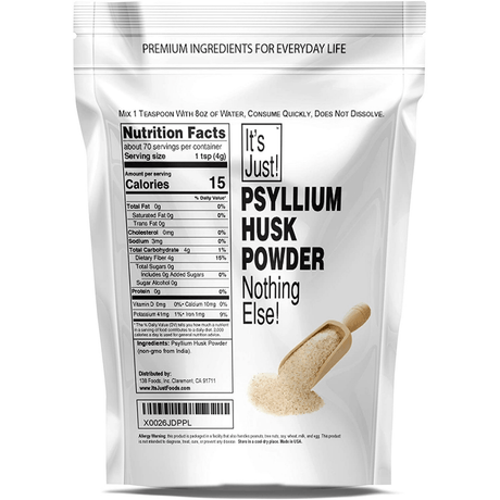 it s just foods Psyllium Husk - 284 g - Haz Tu Pedido