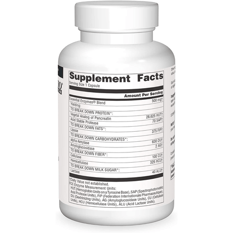 Source Naturals Essential Enzymes - 360 Cápsulas - Haz Tu Pedido