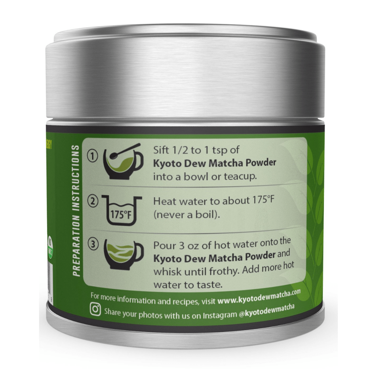 Kyoto Dew Matcha Organic Japan Matcha Green Tea - 30 g - Haz Tu Pedido