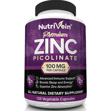 Nutrivein Zinc Picolinate - 120 Cápsulas - Haz Tu Pedido
