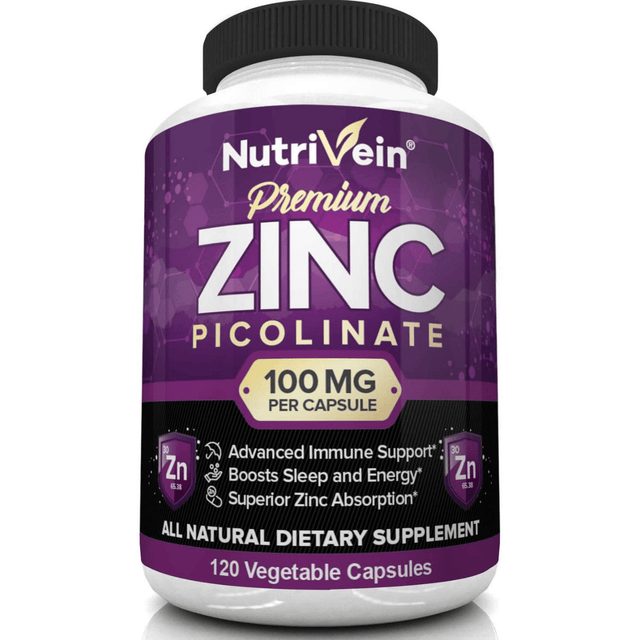 Nutrivein Zinc Picolinate - 120 Cápsulas - Haz Tu Pedido