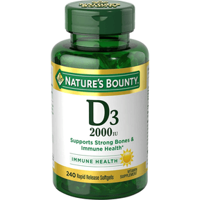 Nature’s Bounty Vitamin D3 - 240 Cápsulas Blandas - Haz Tu Pedido