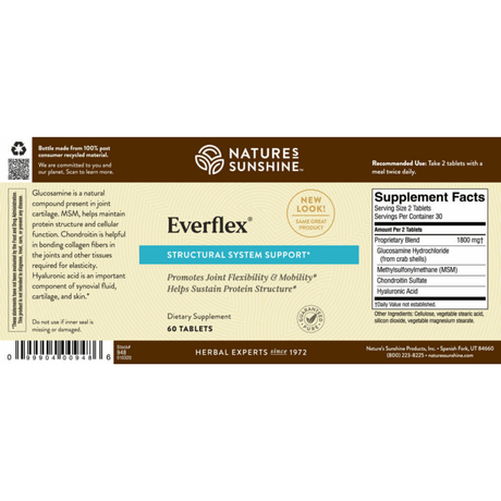 Nature's Sunshine EverFlex - 60 Tabletas - Haz Tu Pedido