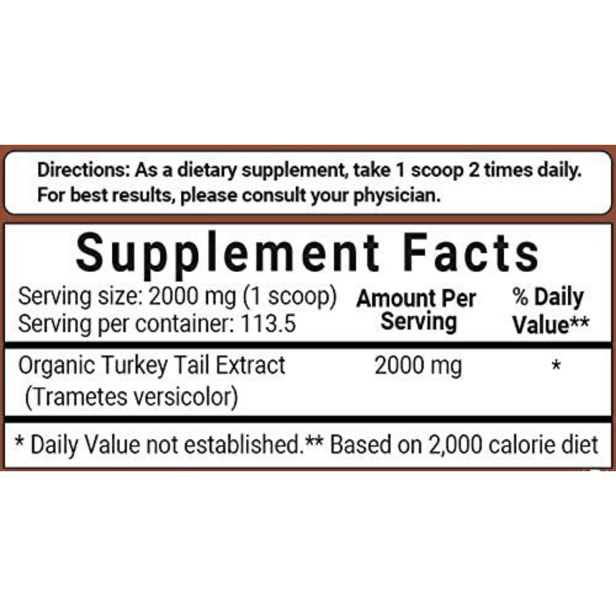 Micro Ingredients Organic Turkey Tail - 227 g - Haz Tu Pedido