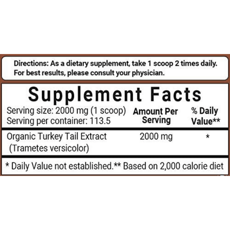 Micro Ingredients Organic Turkey Tail - 227 g - Haz Tu Pedido