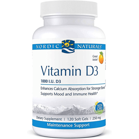 Nordic Naturals Vitamin D3 - Naranja - 120 Cápsulas Blandas - Haz Tu Pedido