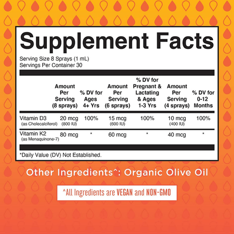 MaryRuth Organics Vitamin D3+K2 - 30 ml - Haz Tu Pedido