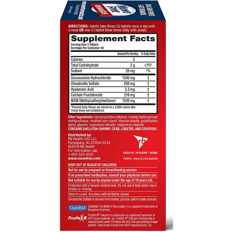 Schiff Advanced  Plus MSM With Glucosamine - 120 Comprimido - Haz Tu Pedido
