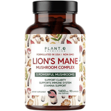PLANT.O NUTRITION Lions Mane Mushroom Complex - 90 Cápsulas - Haz Tu Pedido