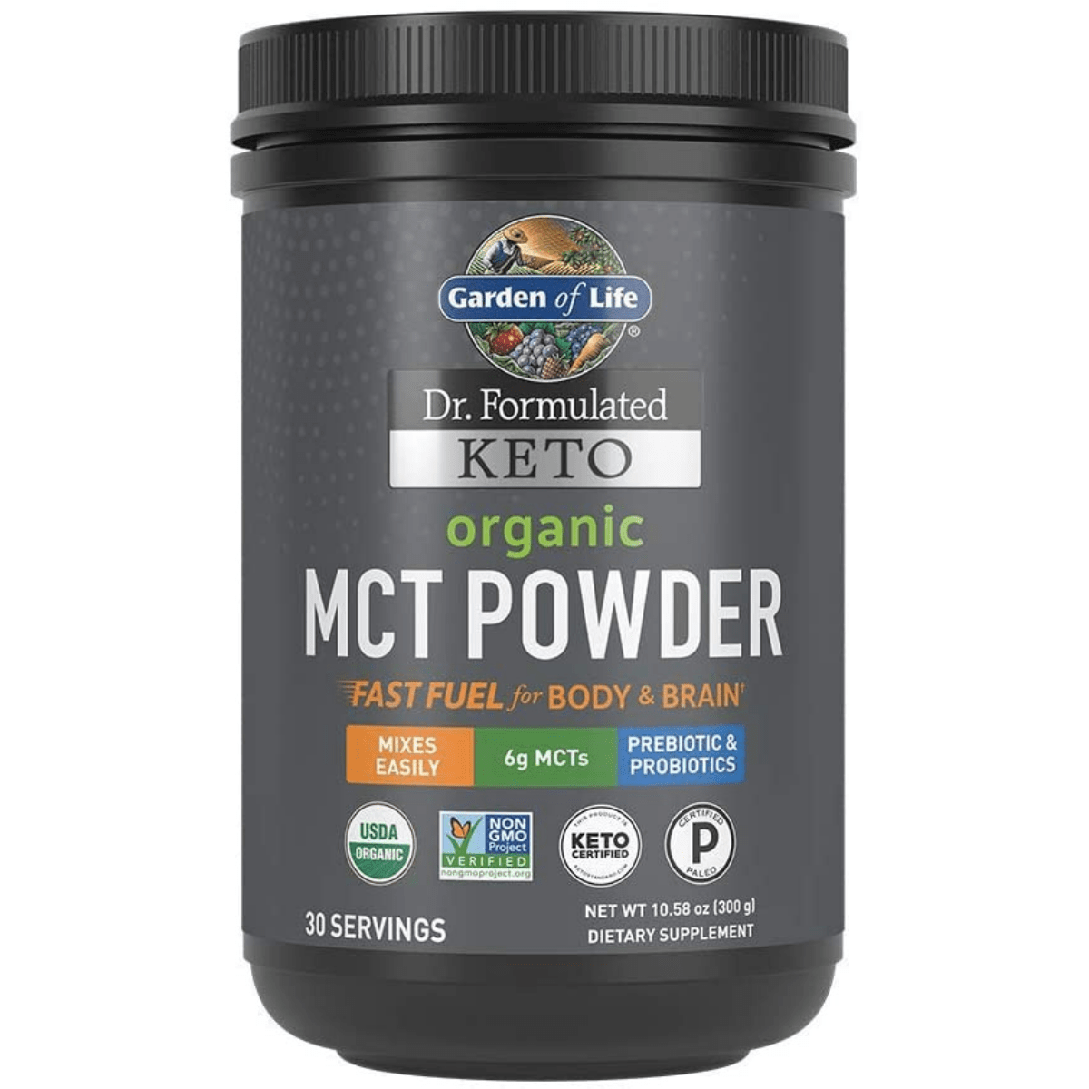 Dr Formulated Keto Organic MCT Powder - 300 g - Haz Tu Pedido