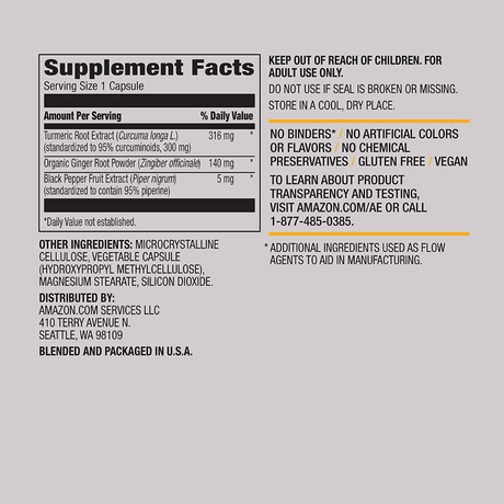 Amazon Elements Turmeric Complex - 65 Cápsulas - Haz Tu Pedido
