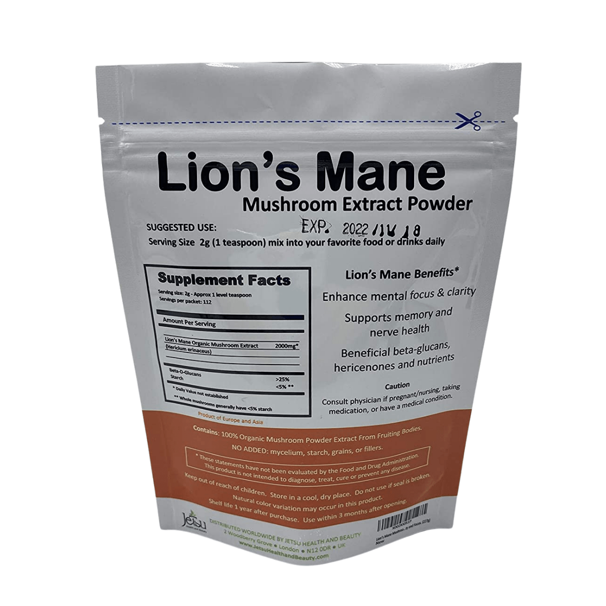 Hongo Melena de León en Polvo - 227 g - Haz Tu Pedido