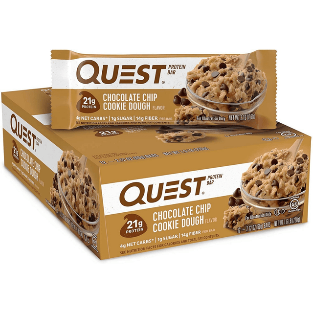 Quest Nutrition High Protein - Galleta con Chispas de Chocolate - 12 Barritas - Haz Tu Pedido