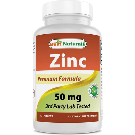 Best Naturals Zinc Gluconate - 240 Tabletas - Haz Tu Pedido