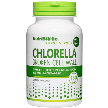 NutriBiotic Chlorella Super Green Food - 150 Tabletas - Haz Tu Pedido