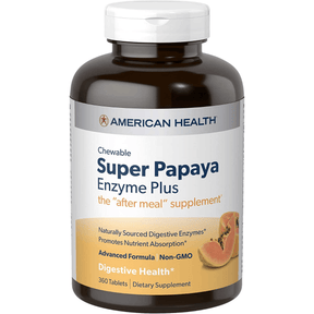 American Health Super Papaya Enzyme Plus - 360 Masticable - Haz Tu Pedido