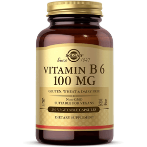 Solgar Vitamin B6 100 mg - 250 Cápsulas De Origen Vegetal - Haz Tu Pedido