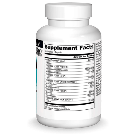 Source Naturals Essential Enzymes 500mg - Haz Tu Pedido