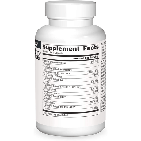 Source Naturals Essential Enzymes 500mg - Haz Tu Pedido