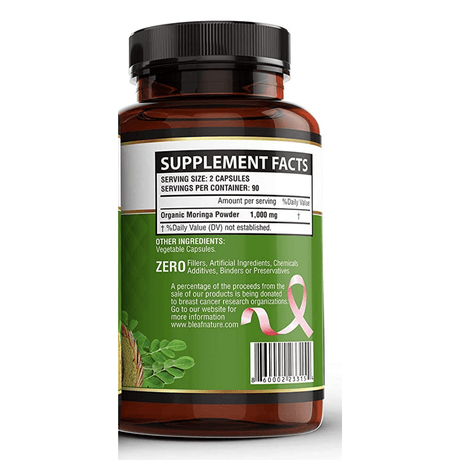 BLEAF NATURE Moringa Organic - Cápsulas Vegetarianas - Haz Tu Pedido
