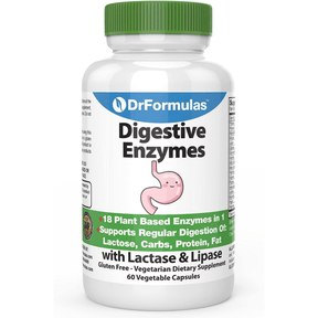 DrFormulas Digestive Enzymes - 60 Cápsulas De Origen Vegetal - Haz Tu Pedido