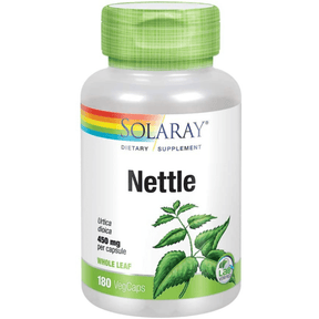 Solaray Nettle Leaf 450mg - 180 Cápsulas Veganas - Haz Tu Pedido