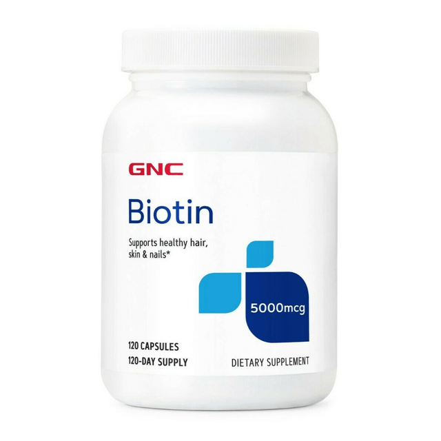 GNC Biotin 5000 Mcg -120 Capsulas - Haz Tu Pedido