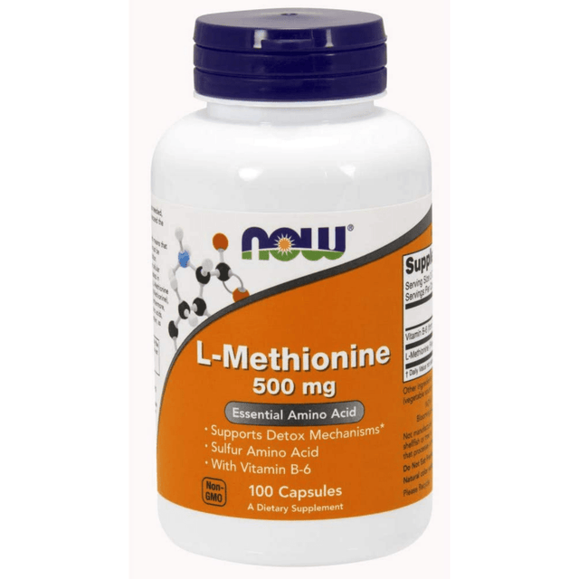 NOW Foods L-Methionine - 100 Cápsulas - Haz Tu Pedido