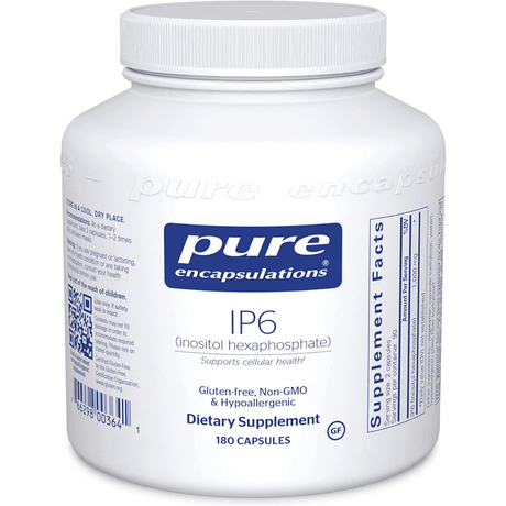 Pure Encapsulations IP6 Inositol Hexaphosphate - 180 Cápsulas - Haz Tu Pedido