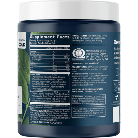 Organifi Green Juice Superfood Powder - 279 g - Haz Tu Pedido