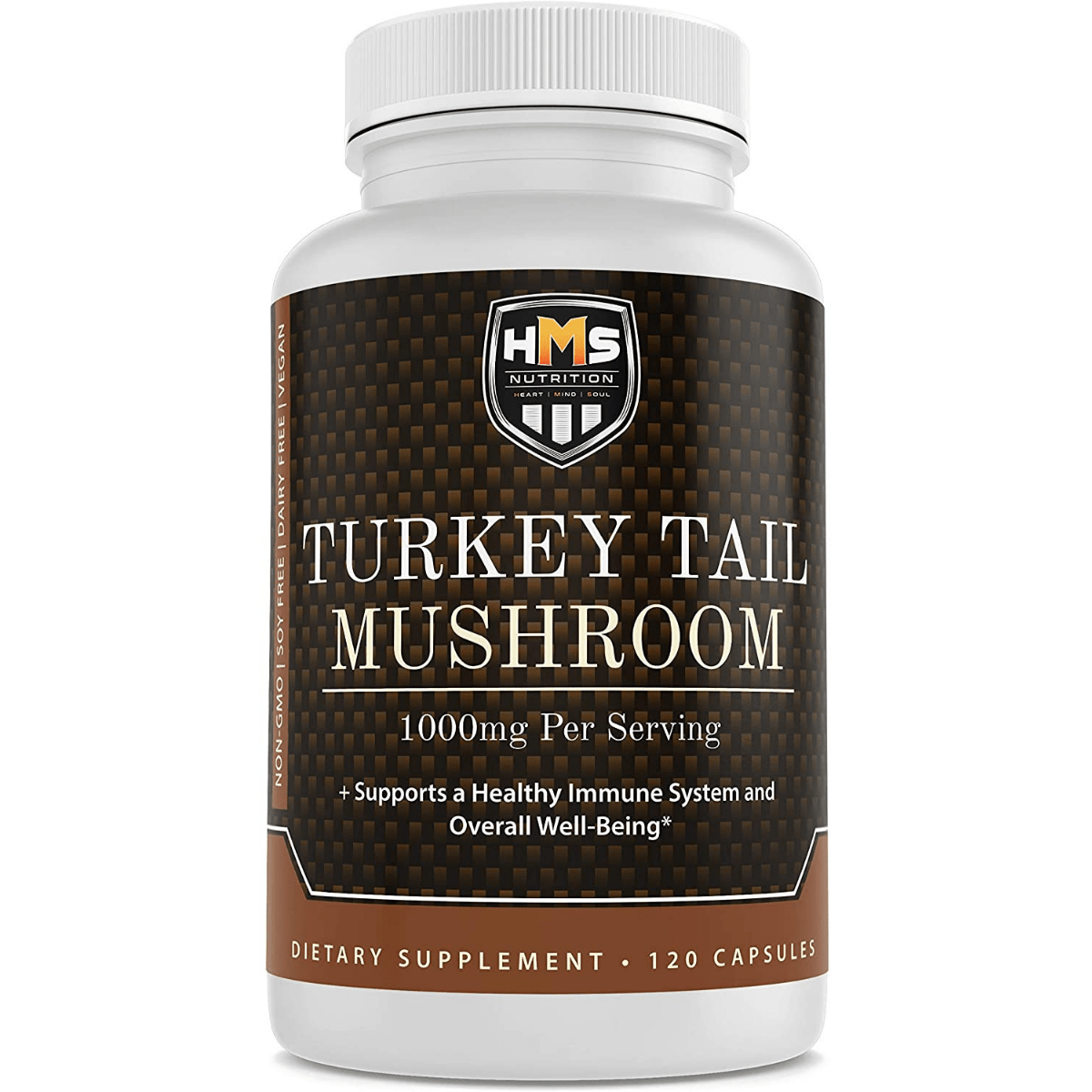 HMS Nutrition Turkey Tail Mushroom - 120 Cápsulas - Haz Tu Pedido