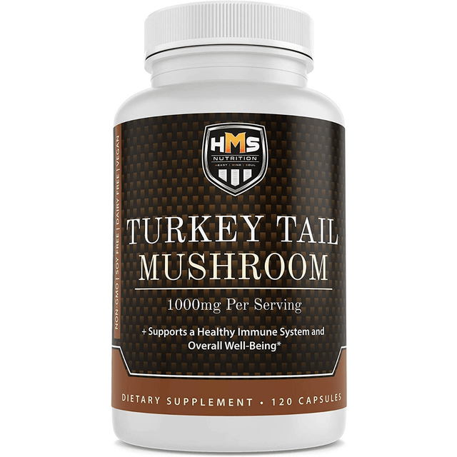 HMS Nutrition Turkey Tail Mushroom - 120 Cápsulas - Haz Tu Pedido