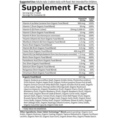Multivitamin For Men - 30 Tabletas Veganas - Haz Tu Pedido