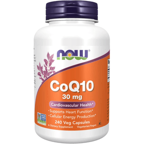 NOW Foods Coenzyme Q10 30 mg - 240 Cápsulas Vegetales - Haz Tu Pedido
