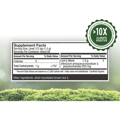 Host Defense Lions Mane Mushroom Powder - 100 g - Haz Tu Pedido