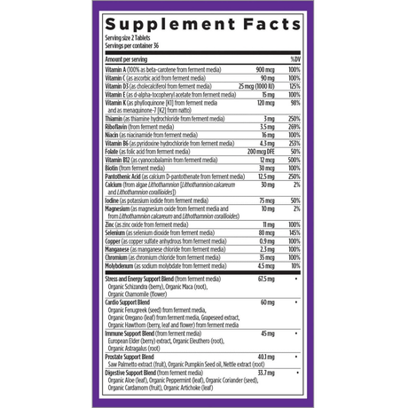 New Chapter Mens Multivitamin Advanced - 72 Tabletas - Haz Tu Pedido