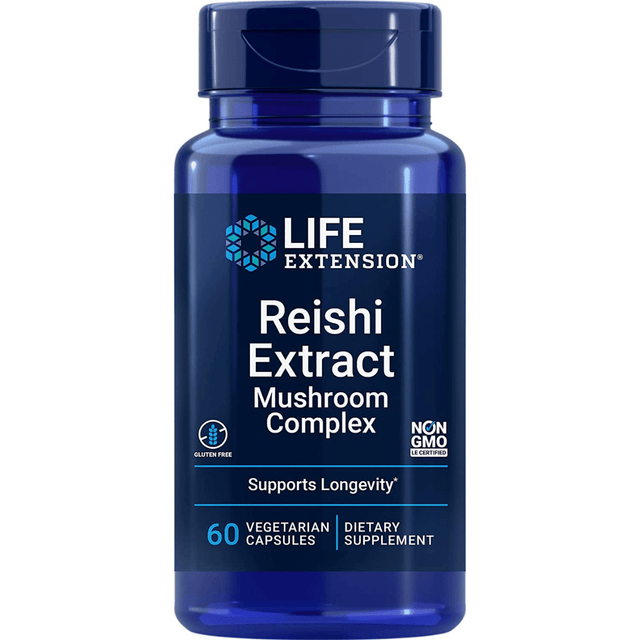 Life Extension Reishi Extract Mushroom Complex - 60 Cápsulas Vegetarianas - Haz Tu Pedido